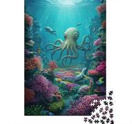 Puzzle 1000 pièces pour Adultes, Underwater Scene with Octopus and Seals