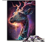 Puzzle 1000 pièces pour Adultes : Une Girafe Fantastique en Carton, Un Casse-tête Stimulant à Faire soi-même, Un Jeu Familial idéal ou Un Cadeau décoratif (1000 pièces, 26 x 38 cm)