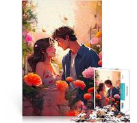 Puzzle 1000 pièces pour Adultes Une Histoire d'amour en pétales Jouet éducatif intellectuel décompressant Cadeau Amusant 38x26cm