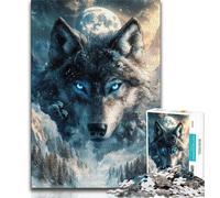 Puzzle 1000 pièces pour Adultes Une Meute de Loups, Jouets éducatifs et éducatifs pour la Famille, pour renforcer l'amour Entre Les Couples, 38x26cm