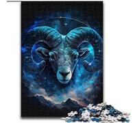 Puzzle 1000 pièces pour Adultes Univers Bélier Puzzle 1000 pièces Idéal pour s'amuser en Famille pour Les Vacances et Les Anniversaires (Taille 50x75cm)