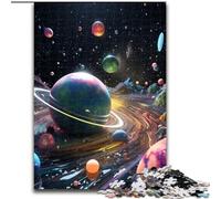 Puzzle 1000 pièces pour Adultes, Univers coloré, en Carton, Cadeau pour Hommes et Femmes, idéal pour Tous Les Jours et Occasions spéciales, 1000 pièces(26x38cm)