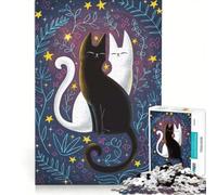 Puzzle 1000 pièces pour Adultes Univers des Chats Jeu éducatif Course de Vitesse Manuelle idéal comme Cadeau pour Toute la Famille 50x75cm