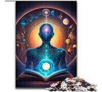 Puzzle 1000 pièces pour Adultes, Univers ésotérique Zen, en Carton, idée Cadeau de Noël, Illustration Humoristique, Illustration détaillée, 1000 pièces(26x38cm)