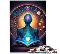 Puzzle 1000 pièces pour Adultes Univers ésotérique Zen - Jeu Stimulant 26 x 38 cm Jeu éducatif pour Anniversaire et Noël