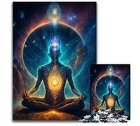 Puzzle 1000 pièces pour Adultes, Univers ésotérique Zen, Puzzles en Carton pour Adultes et Adolescents, soirée de Jeux en Famille, idée Cadeau stimulante pour Le Cerveau, 26x38cm