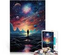 Puzzle 1000 pièces pour Adultes Œuvre d'art Cosmos Jouets de Jeu pour Cadeau Familial Chaque pièce est Unique - Jeu Familial Stimulant et Amusant 26x38cm