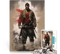 Puzzle 1000 pièces pour Adultes Œuvre d'art de Guerrier samouraï Analyse et logique est idéal comme Cadeau pour Toute la Famille 38x26cm