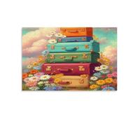 Puzzle 1000 pièces - pour Adultes Valises vintageJeu de Puzzle Classique pour Toute la Famille - Cadeaux pour Femmes - Cadeaux pour Hommes 26x38cm