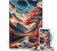 Puzzle 1000 pièces pour Adultes Vallée céleste de l'automne Jeux éducatifs Décoration d'intérieur Bon Cadeau 75x50cm