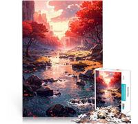 Puzzle 1000 pièces pour Adultes Vallée Pourpre Jouets addictifs pour Le défi de l'intelligence cérébrale Super Cadeau 52x38cm