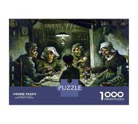 Puzzle 1000 Pièces pour Adultes Van Gogh The Potato Eaters Puzzle Casse-tête Difficile, Idéal comme Cadeau pour Toute La Famille 70x50cm/1000pcs