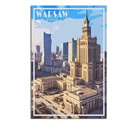 Puzzle 1000 pièces pour Adultes, Varsovie, Pologne. Jeu éducatif idéal pour se détendre et décorer Un Mur (70 x 50 cm).