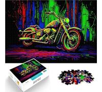 Puzzle 1000 pièces pour Adultes Vert Chopper Abstrait Jouets Jeux éducatifs Soulagement du Stress Super Cadeau 75x50cm