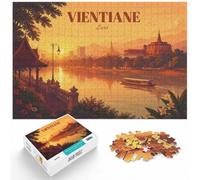Puzzle 1000 pièces pour Adultes, Vientiane, Laos Travel | Pour des fêtes tranquilles : ce puzzle 1000 pièces adulte offre une alternative aux écrans pendant les vacances.