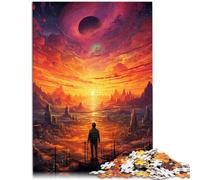 Puzzle 1000 pièces pour Adultes, Ville au Coucher du Soleil, Jouet éducatif Anti-Stress, Cadeau d'anniversaire, Cadeaux 14,96 po x 20,47 po pour Les 14 Ans