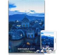 Puzzle 1000 pièces pour Adultes - Ville du Guatemala - Jeu de réflexion Unique, Analyse et logique - Cadeau Amusant - Dimensions 38x26cm