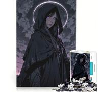 Puzzle 1000 pièces pour Adultes Violet Halo Oracle Mystique à Capuche Jeu Impossible décoration intérieure pour Toute la Famille 38x52cm