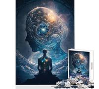 Puzzle 1000 pièces pour Adultes Visage de l'introspection Jeu éducatif Cadeau d'anniversaire Jeu Pratique et Anti-Stress Dimensions 38x52 cm