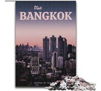 Puzzle 1000 pièces pour Adultes, Visite de Bangkok, Jouets éducatifs et éducatifs, Jeux familiaux, renforce l'amour Entre Couples, 50x75cm