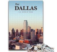 Puzzle 1000 pièces pour Adultes, Visite de Dallas, 1000 pièces pour Adolescents, Jeux d'activités familiales stimulants, Jouet de Bricolage pour décoration Murale de la Maison, Cadeaux (50x75cm)