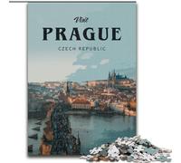 Puzzle 1000 pièces pour Adultes Visite de Prague, éducatif et idéal comme Cadeau pour Toute la Famille 26x38cm