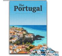 Puzzle 1000 pièces pour Adultes Visiter Le Portugal, pour et à partir de 14 Ans Jouets éducatifs et éducatifs Jeux de Famille Cadeau d'anniversaire 75x100cm