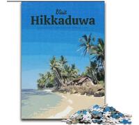Puzzle 1000 pièces pour Adultes Visitez Hikkaduwa, pour et à partir de 14 Ans Jouets éducatifs et éducatifs Jeux familiaux Cadeau d'anniversaire 26x38cm