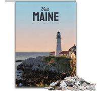 Puzzle 1000 pièces pour Adultes, visitez Le Maine, Un Cadeau éducatif idéal pour Toute la Famille (50x75cm)