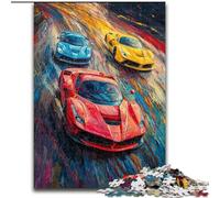 Puzzle 1000 pièces pour Adultes Voiture de Sport Cool, Casse-tête Stimulant, activité familiale, décoration intérieure, Cadeau de Noël (Taille 26x38cm)