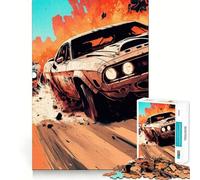 Puzzle 1000 pièces pour Adultes Voitures Meilleures Voitures Fast & Furious Découpe précise Jeu créatif et intellectuel Loisirs et Divertissement Cadeau d'anniversaire (38x26cm)