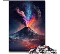 Puzzle 1000 pièces pour Adultes Volcan Spatial en éruption, Puzzle en Bois, Jeu interactif Familial, Cadeau Casse-tête, Jouet éducatif (Taille 26x38cm)