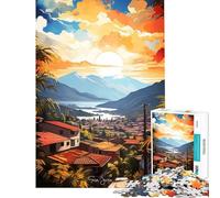 Puzzle 1000 pièces pour Adultes Voyage à San José Jeu de Puzzle Relaxant pour Adultes Défi Difficile Cadeau Anti-Stress (Dimensions 38x26cm)