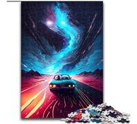 Puzzle 1000 pièces pour Adultes, Voyage en Camping dans l'espace, en Carton, Parfait pour Halloween, Noël, Cadeau d'anniversaire, 1000 pièces(26x38cm)