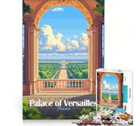 Puzzle 1000 pièces pour Adultes Vue du château de Versailles Jeu éducatif Difficile et Stimulant Collection d'artistes Beaux-Arts 38x52cm