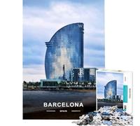 Puzzle 1000 pièces pour Adultes W Hotel Barcelone Jeu éducatif Stimulant l'intelligence Jouet addictif Cadeau Amusant activités familiales (Taille 50x75cm)