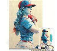 Puzzle 1000 pièces pour Adultes We Love Baseball Impossible Game Décoration intérieure pour Toute la Famille 38x52cm