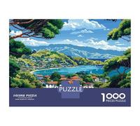 Puzzle 1000 Pièces pour Adultes Wellington, New Zealand Puzzle pour Adultes - Découpe De Précision - Jeu Difficile Et Stimulant - Jeu Intellectuel 52x38cm/1000pcs
