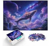Puzzle 1000 pièces pour Adultes, Whale Carrying a Magical Kingdom