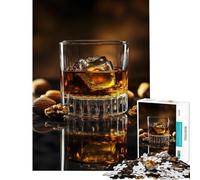 Puzzle 1000 pièces pour Adultes Whiskey on The Rocks Jeu éducatif et ludique Course de Vitesse Manuelle Idée Cadeau (Dimensions 75x50cm)