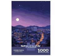 Puzzle 1000 Pièces Pour Adultes Windhoek Namibia Cityscape at Night Puzzles Pour Adultes Analyse Et Logique Liste De Souhaits Avec Le Père Noël Cadeaux Uniques Pour Un Anniversaire Et Noël 70x50cm/100