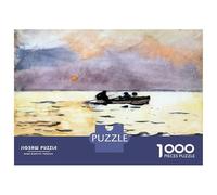 Puzzle 1000 Pièces pour Adultes Winslow Homer Rowing Home Puzzle Casse-tête Difficile, Idéal comme Cadeau pour Toute La Famille 52x38cm/1000pcs