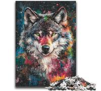 Puzzle 1000 pièces pour Adultes Wolf Art Puzzle 1000 pièces, Staycation Kill Time avec pièces entièrement emboîtables de Formes aléatoires (50x75cm)