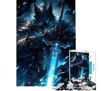 Puzzle 1000 pièces pour Adultes Wolfknight Puzzle 1000 pièces Jouet éducatif Cadeau d'anniversaire Divertissement en Famille et soirée Jeux (38x52cm)