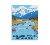 Puzzle 1000 Pièces pour Adultes，Wrangell St. Elias National Park，Puzzle De Défi Cérébral pour Enfants, Jeux Éducatifs pour Enfants, Cadeau De Divertissement（38x26cm）-HK81