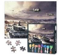 Puzzle 1000 pièces pour adultes WWII Char Militaire Collection Historique Char de combat principal Images sophistiqué Grand puzzle 27,5 x 19,7 pouces
