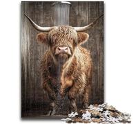 Puzzle 1000 pièces pour Adultes Yak prenant Un Bain, Jouet éducatif et éducatif, idéal comme Cadeau pour Toute la Famille, 50x75cm