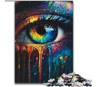 Puzzle 1000 pièces pour Adultes, Yeux colorés, Jouets éducatifs et Amusants à la Maison, Cadeau d'anniversaire, Cadeau de Voyage 38x26cm