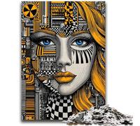 Puzzle 1000 pièces pour Adultes Yeux psychédéliques Stimulation cérébrale Jouets addictifs pour cultiver la Patience Convient aux Couples 50x75cm