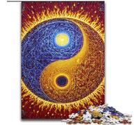 Puzzle 1000 pièces pour Adultes Yin et Yang, Jeu Stimulant, Jouets, décoration Murale, Cadeaux d'anniversaire et de Noël Uniques (Taille 50x75cm)